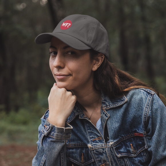 Why Files Embroidered Dad Hat - Grey