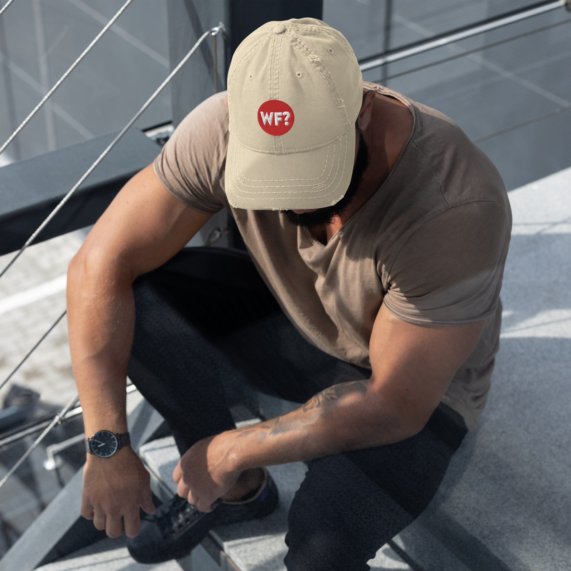 TWF Logo Distressed Dad Hat