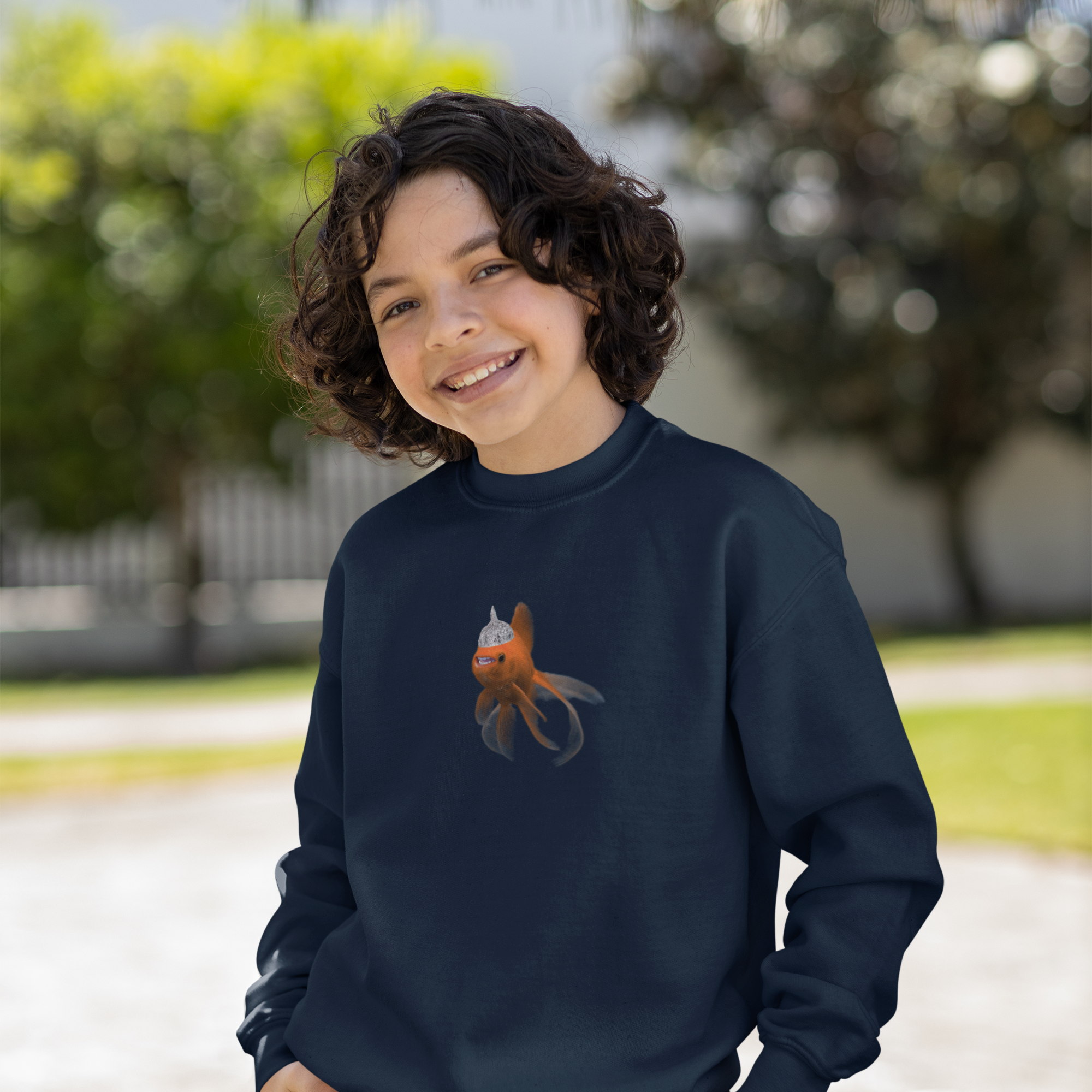 Hecklefish Tin Foil Youth Crewneck Sweatshirt