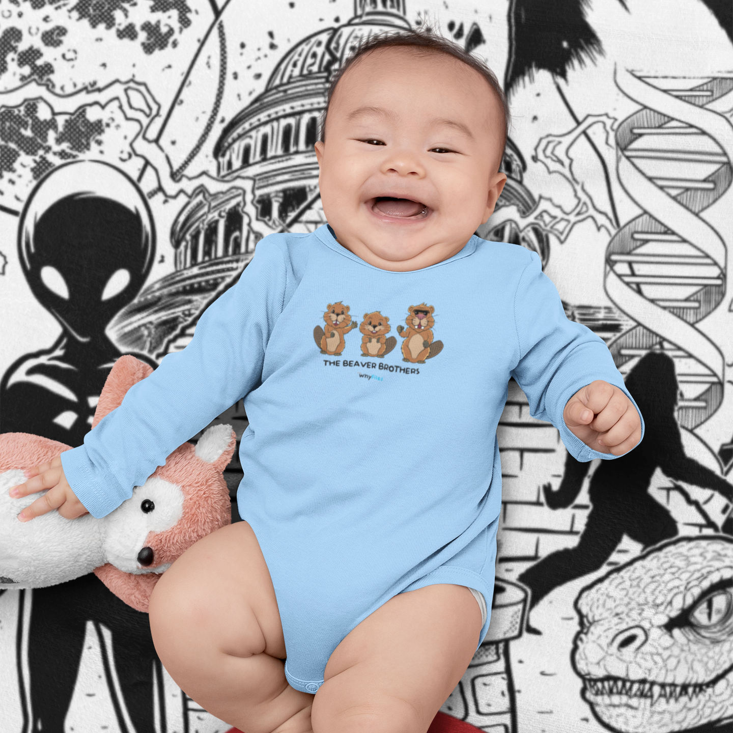 Beaver Bros Long Sleeve Bodysuit