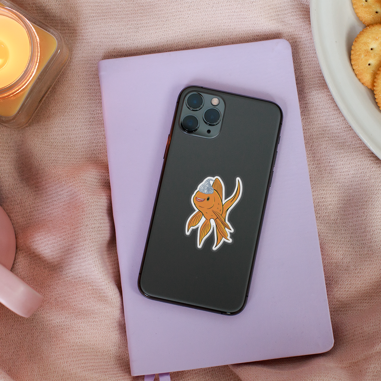 Hecklefish Tinfoil Hat Die Cut Sticker