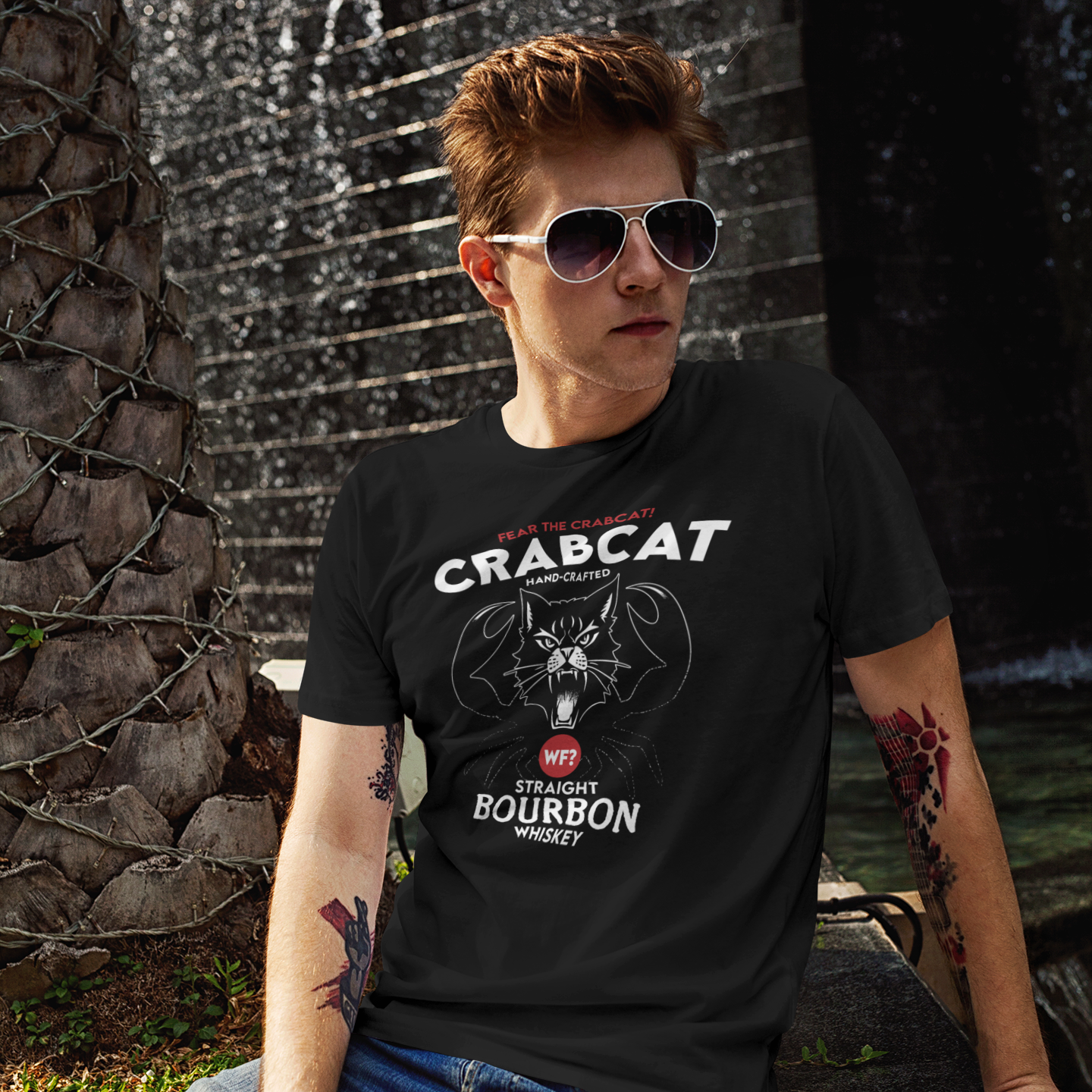 Crabcat Whiskey T-shirt
