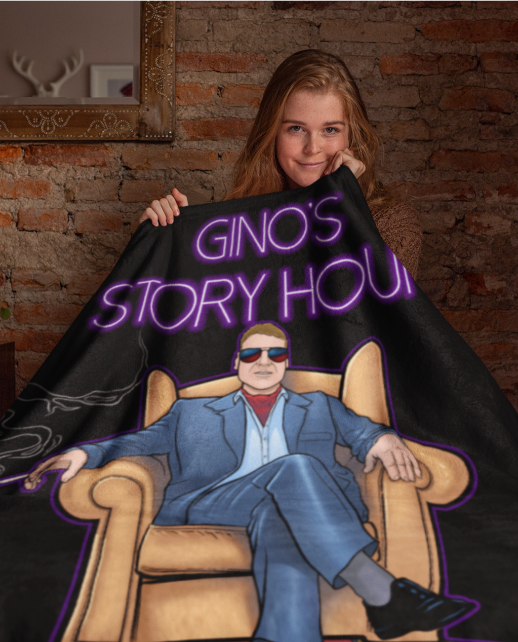 Gino Story Hour Sherpa Fleece Blanket