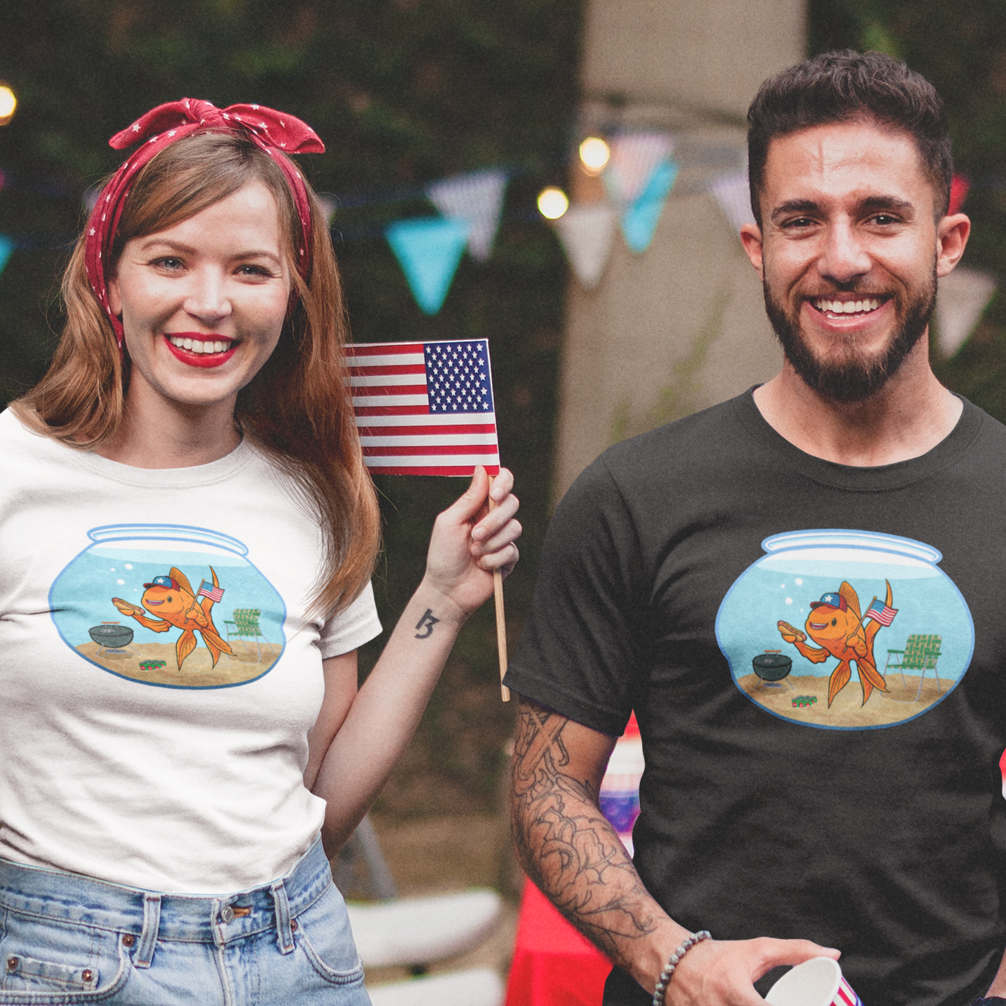 Hecklefish Summertime BBQ - Unisex Heavy Cotton T-Shirt