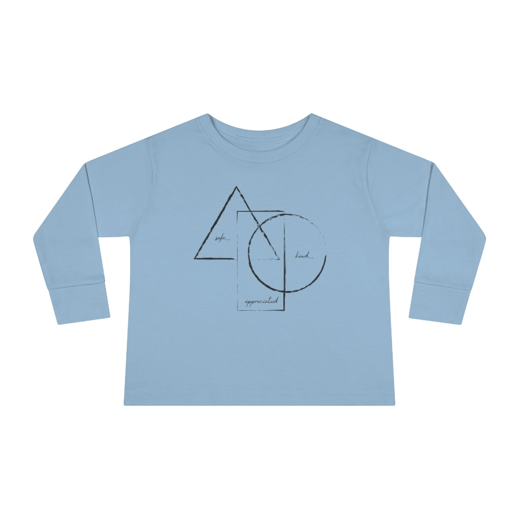 Buy light-blue BE/KNOW Toddler Long Sleeve Tee